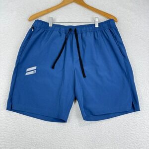 Hurley Phantom Swim Board Shorts Men's Medium Blue Lined Trunks 8" inseam‎